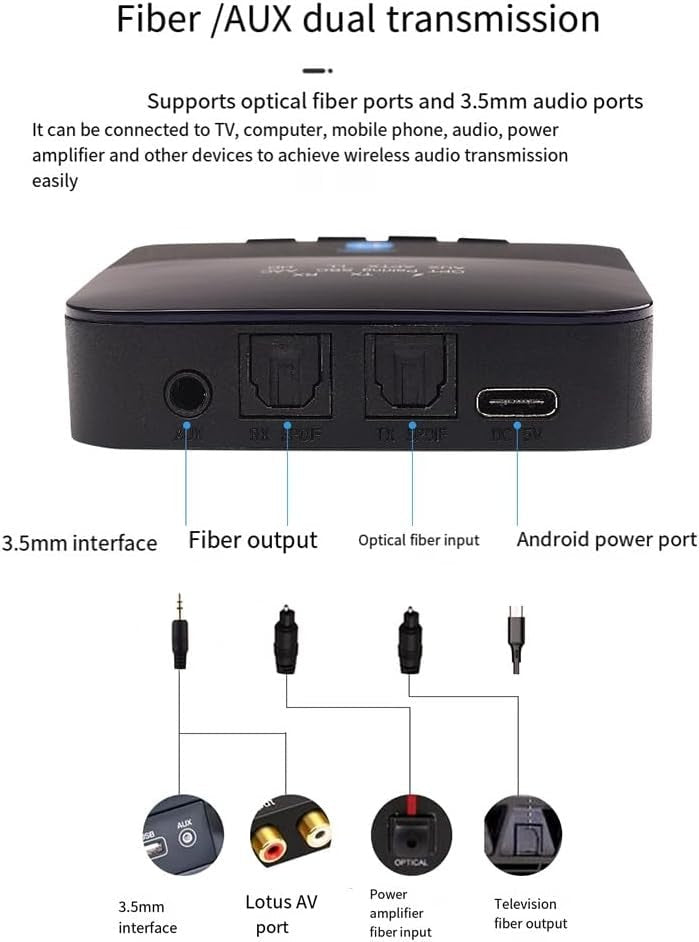Bluetooth Audio Transmitter BTC880 2 - in - 1 Wireless Adapter Receiver - Kwikley