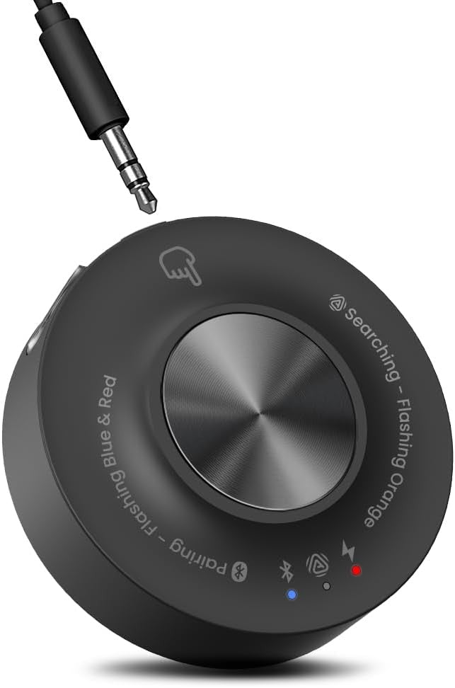 Bluetooth Auracast Receiver Black 328ft Long Range 20H Portable - Kwikley