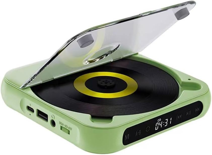 Bluetooth CD Player Speaker Wall Mount FM Radio USB TF LED Display - Kwikley