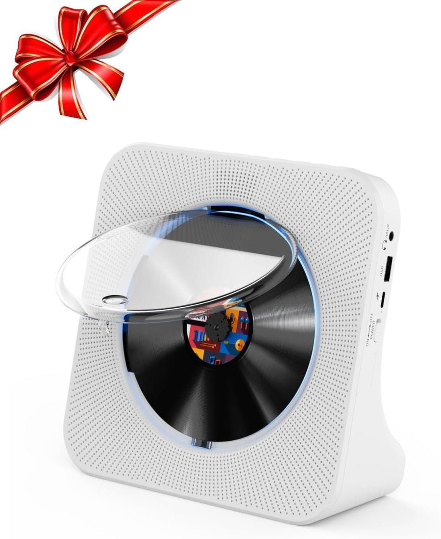 Bluetooth Desktop CD Player HiFi Speakers FM Radio USB LCD Timer - Kwikley