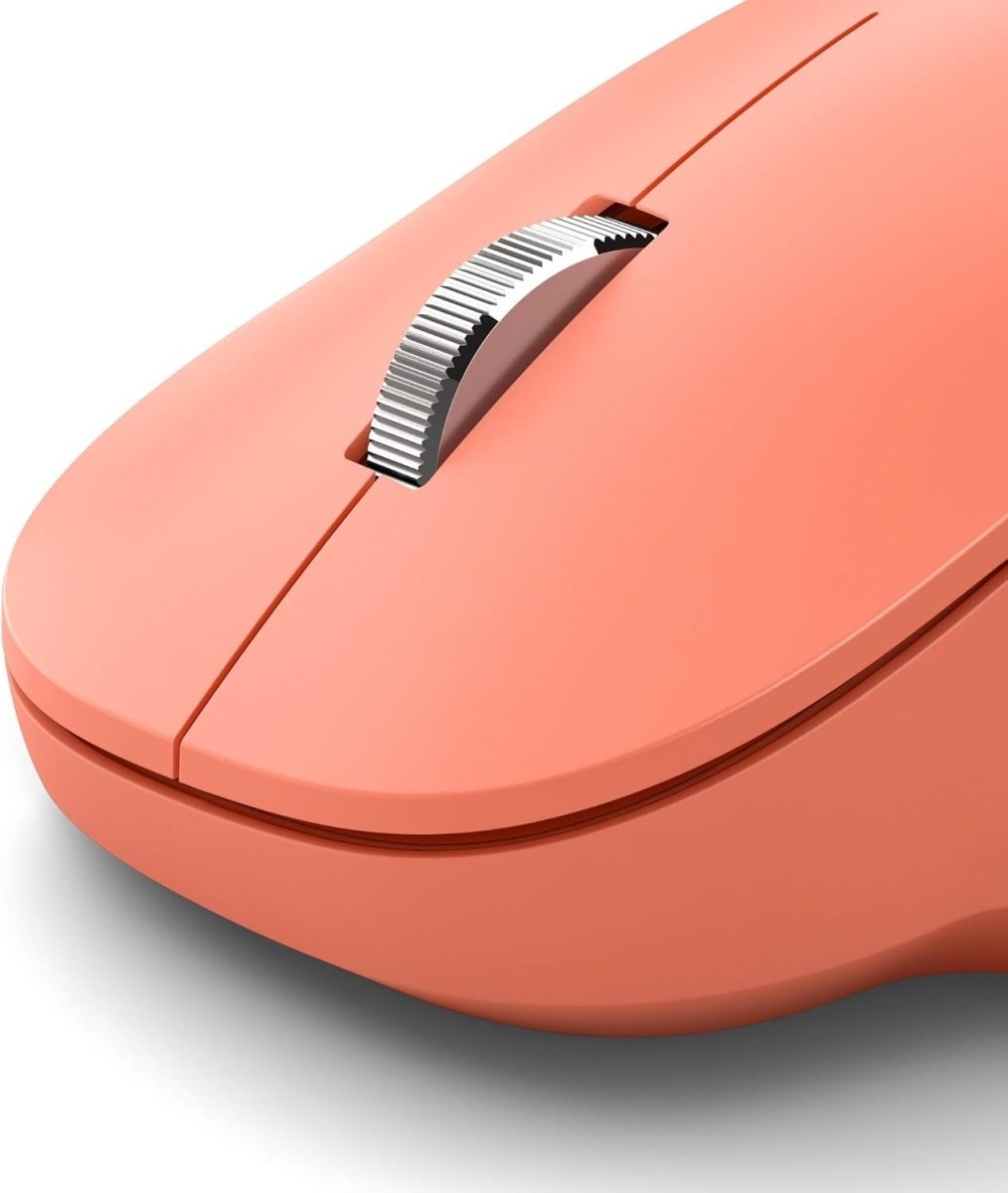 Bluetooth Ergonomic Mouse Soft Thumb Rest 3 Device PC Mac Peach - Kwikley