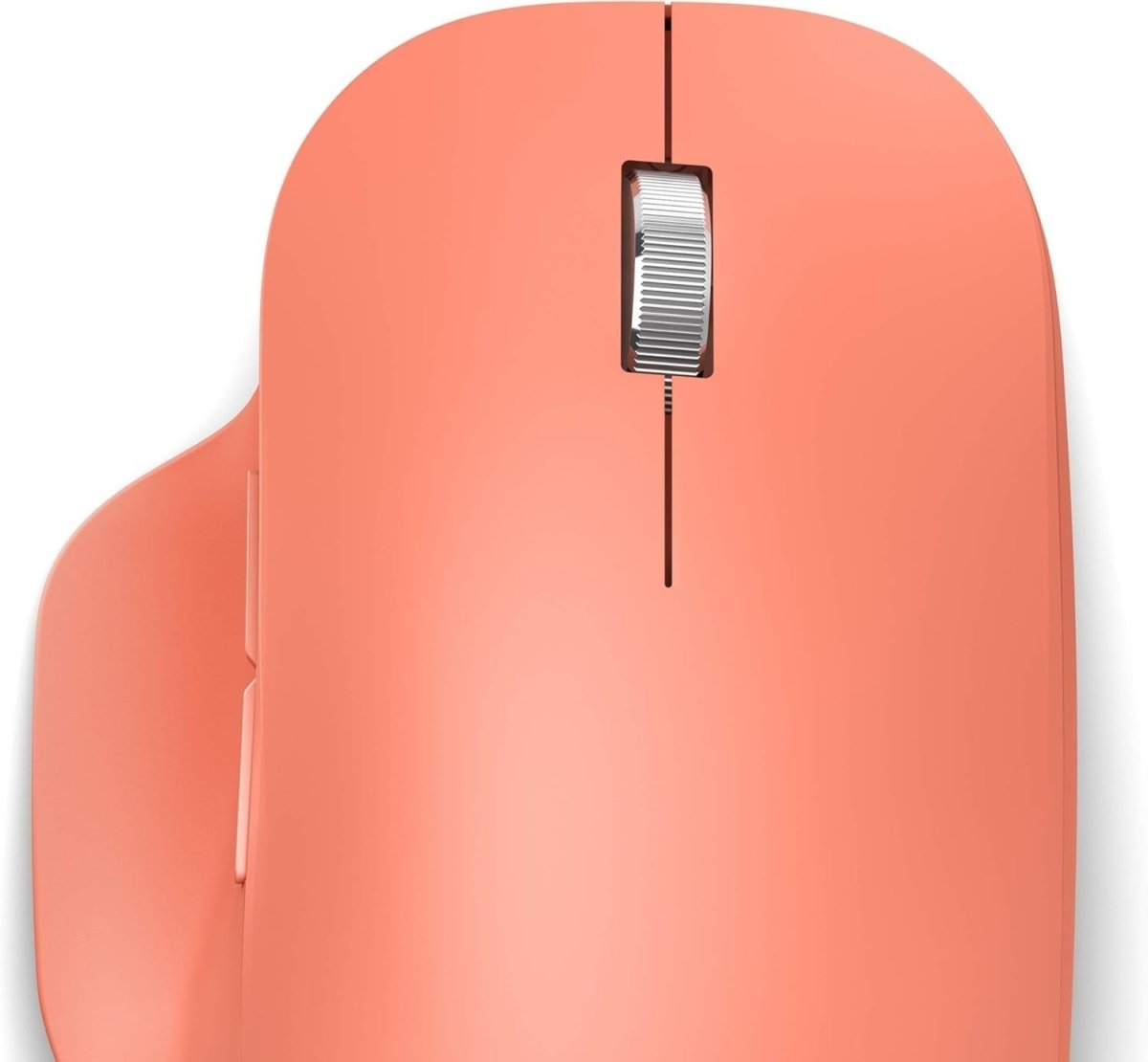 Bluetooth Ergonomic Mouse Soft Thumb Rest 3 Device PC Mac Peach - Kwikley