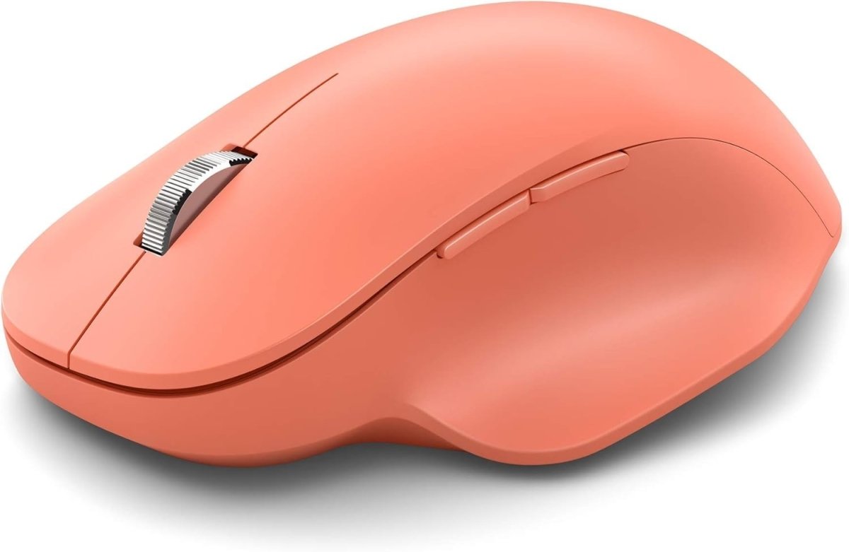 Bluetooth Ergonomic Mouse Soft Thumb Rest 3 Device PC Mac Peach - Kwikley