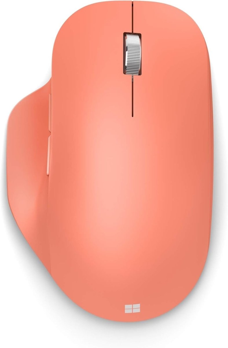 Bluetooth Ergonomic Mouse Soft Thumb Rest 3 Device PC Mac Peach - Kwikley