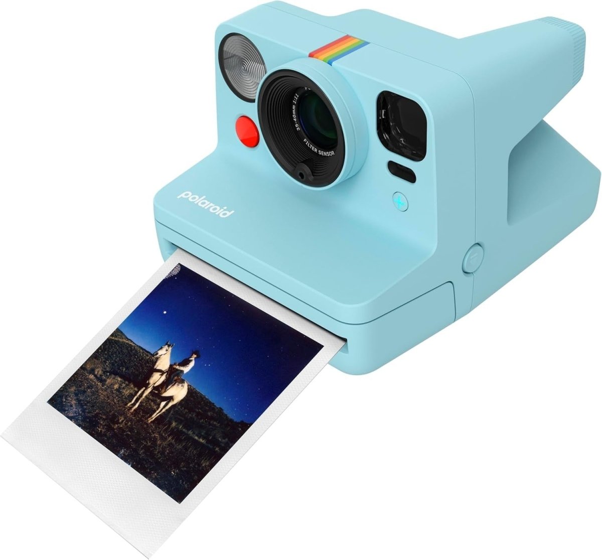 Bluetooth Instant Camera Bundle 16 Photo Film Pack Autofocus Blue - Kwikley