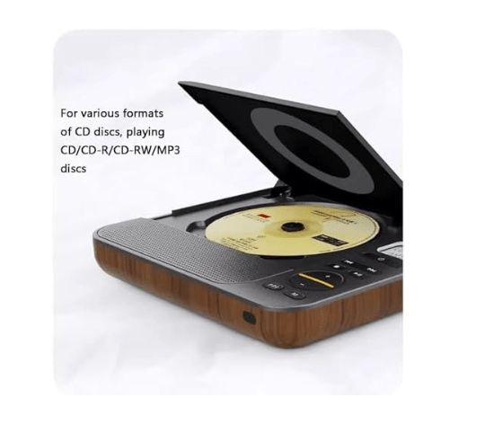 Bluetooth Portable CD Player Rechargeable FM Radio USB AUX Remote - Kwikley