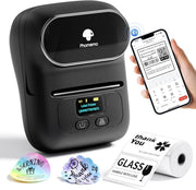 Bluetooth Thermal Label Printer Mini 40x30mm Black - Kwikley