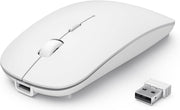 Bluetooth Wireless Mouse 4800 DPI Rechargeable Slim Quiet USB - Kwikley