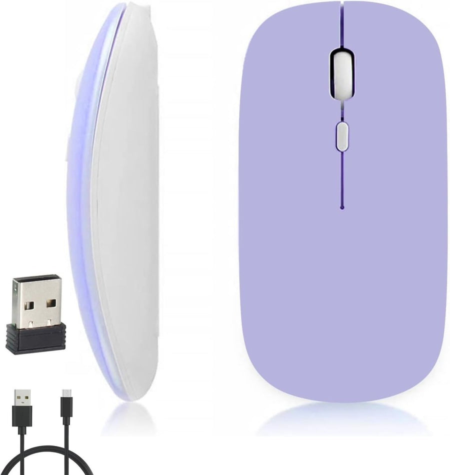 Bluetooth Wireless Mouse Rechargeable Silent 1600 DPI USB - Kwikley