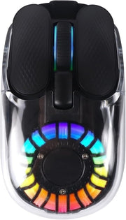 Bluetooth Wireless Mouse Tri - Mode USB Nano Receiver RGB Black - Kwikley