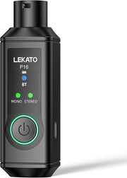 Bluetooth XLR Receiver Black 15H Battery Mono Stereo for PA DJ - Kwikley