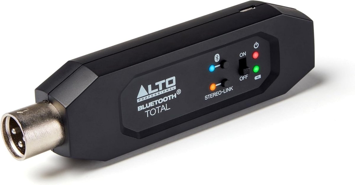Bluetooth XLR Receiver Black Rechargeable for Mixer PA System - Kwikley