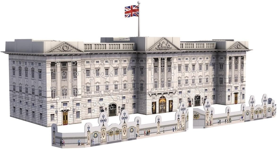 Buckingham Palace 3D Puzzle 216 Piece Building Model Kit No Glue - Kwikley