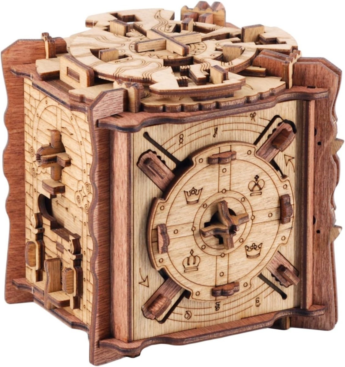Camelot Escape Room Puzzle Box 3D Wooden Brain Teaser Gift for Adults - Kwikley
