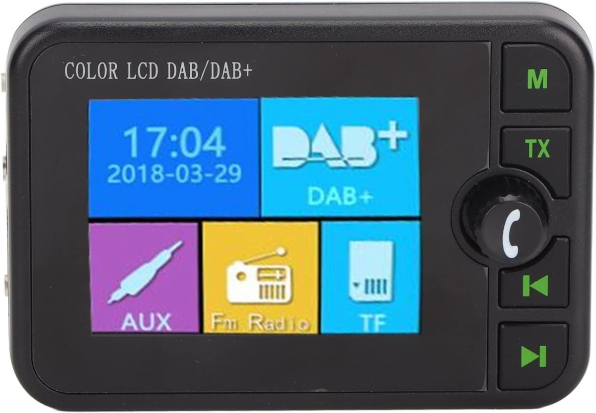 Car DAB DAB+ Bluetooth Receiver FM LCD Handsfree - Kwikley