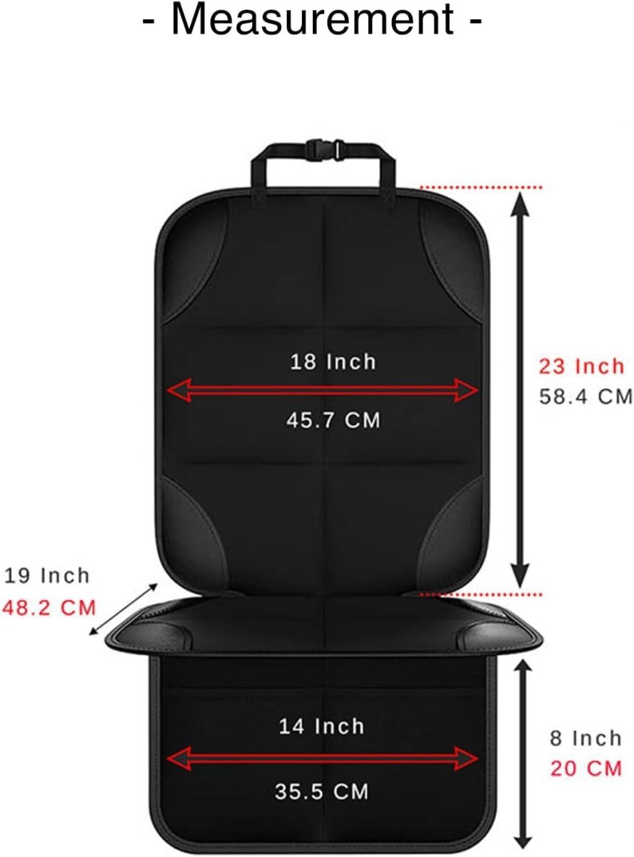 Car Seat Protector for Child Car Seats ISOFIX Waterproof Storage Pockets - Kwikley
