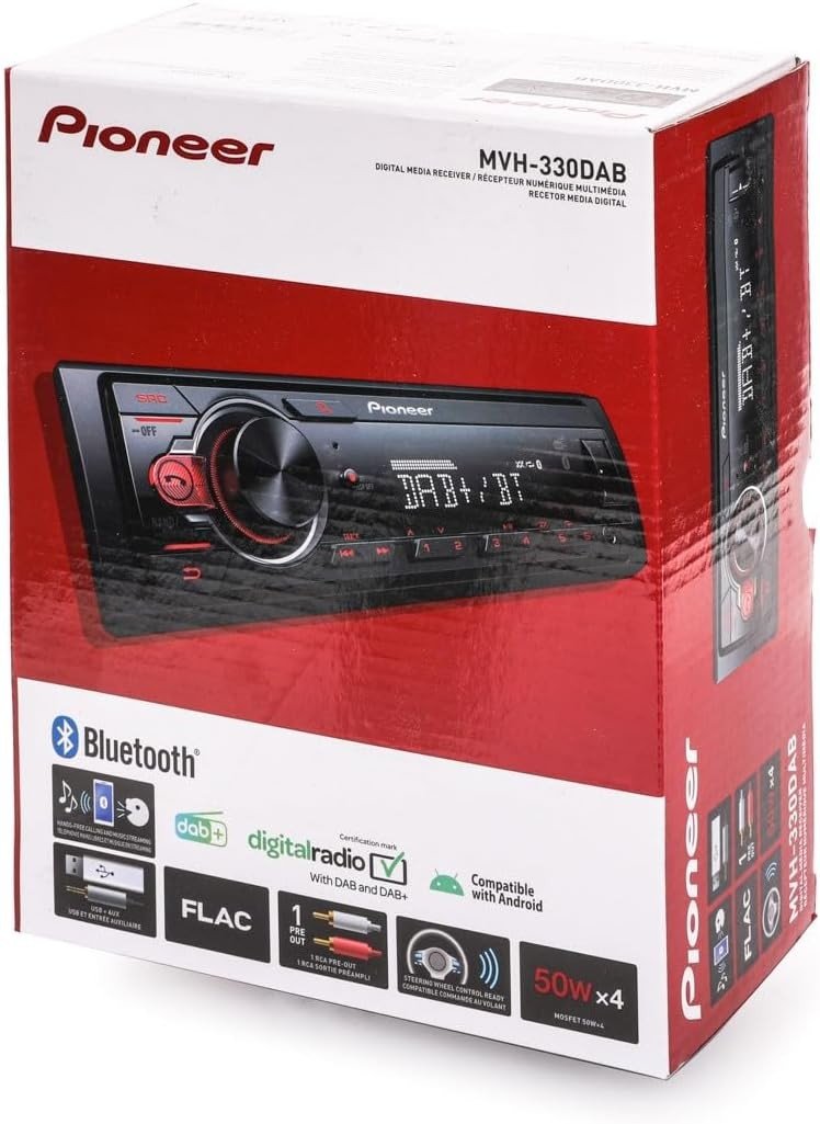Car Stereo DAB Radio Bluetooth USB 1 DIN MP3 Player Android - Kwikley