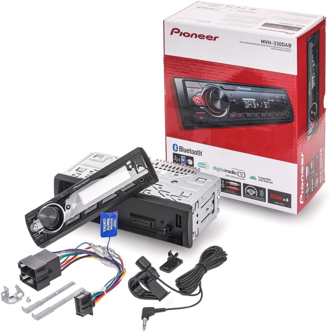 Car Stereo DAB Radio Bluetooth USB 1 DIN MP3 Player Android - Kwikley
