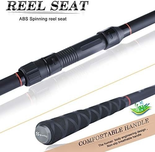 Carbon Fiber Carp Fishing Rod 3M 6 Section Travel Spinning Pole - Kwikley