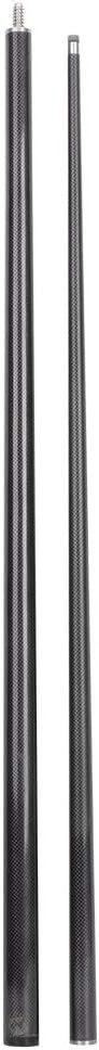 Carbon Pool Cue 9mm Tip Black 2 Piece Lightweight Pro Snooker Cue - Kwikley