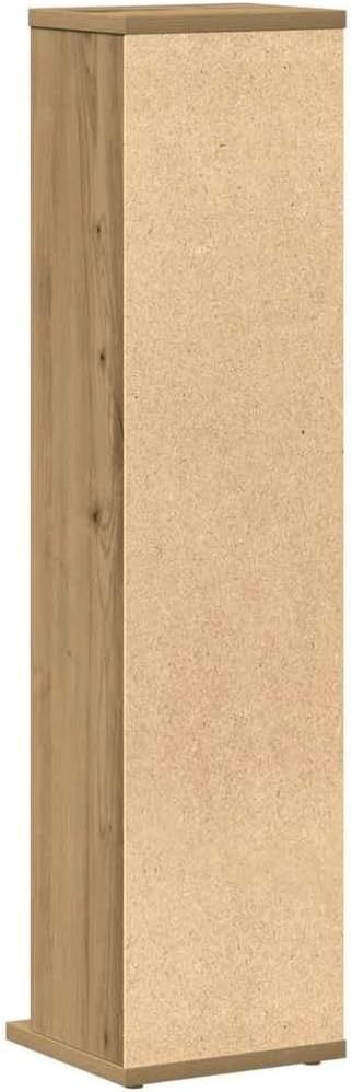 CD DVD Storage Cabinet Oak Media Tower Shelf Organizer Space Saving - Kwikley