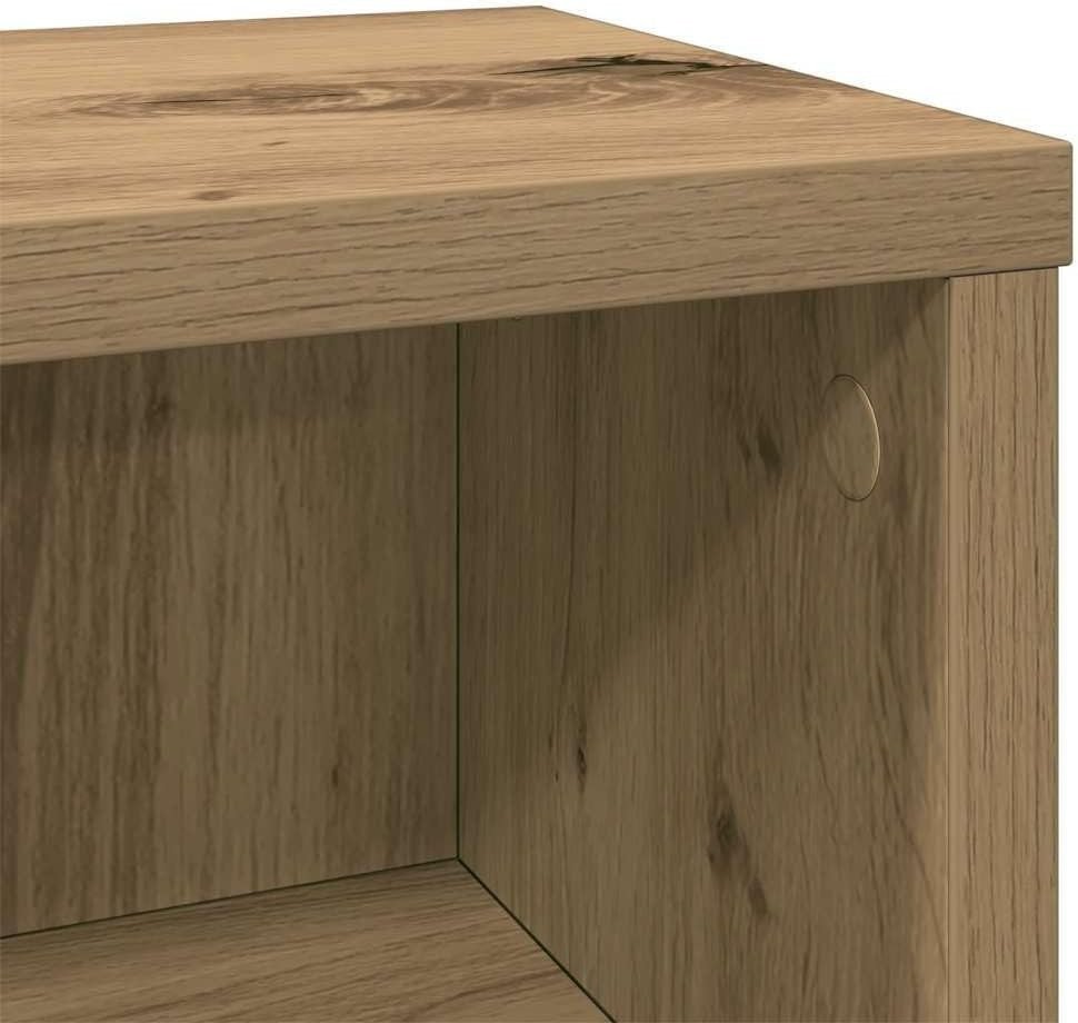CD DVD Storage Cabinet Oak Media Tower Shelf Organizer Space Saving - Kwikley