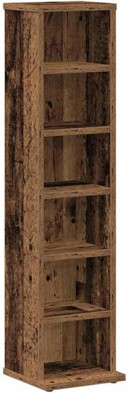 CD DVD Storage Cabinet Shelf Unit Media Organizer Bookcase Wood 88cm - Kwikley