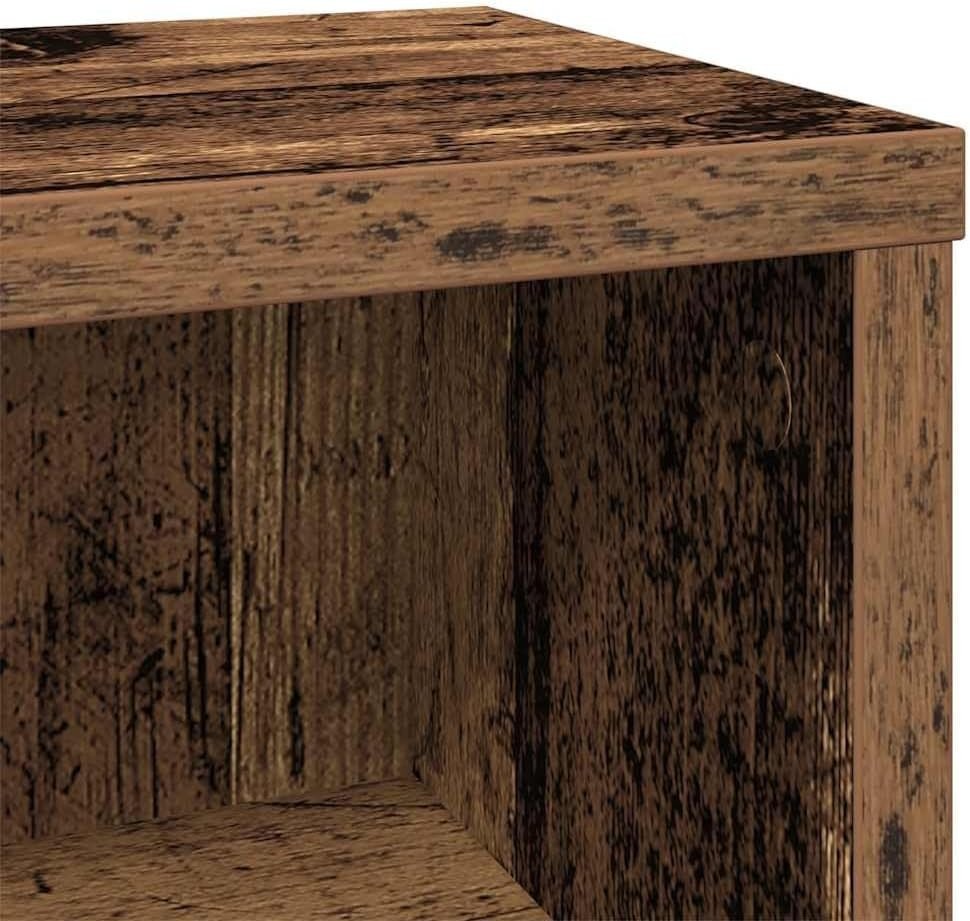 CD DVD Storage Cabinet Shelf Unit Media Organizer Bookcase Wood 88cm - Kwikley