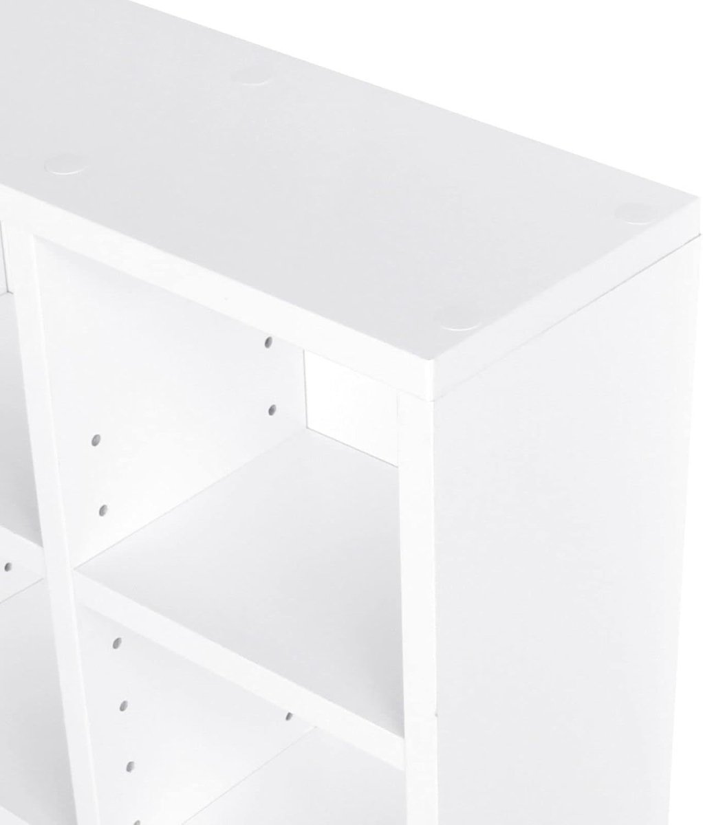 CD DVD Storage Tower Bookcase Adjustable Shelves Holds 224 Discs White - Kwikley