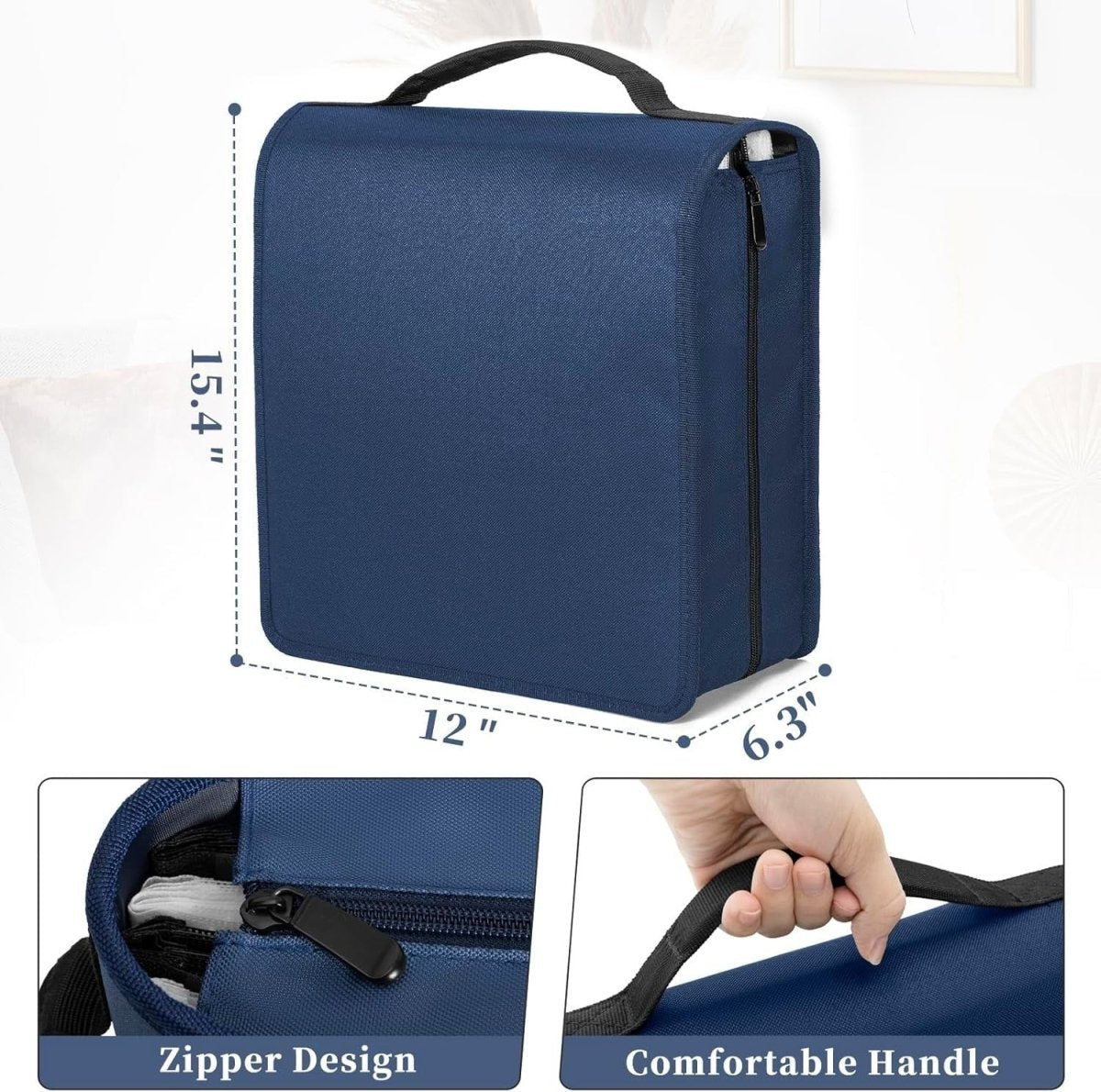 CD DVD Storage Wallet 200 Disc Organizer Case 100 Booklet Pockets - Kwikley