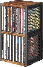 CD Storage Rack Desktop Organizer 3 Tier Shelf Holds 30 CD Cases - Kwikley