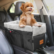 Center Console Dog Car Seat Booster Foldable Safety Leash Storage - Kwikley