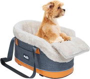 Center Console Dog Car Seat Pet Travel Carrier Bed Small Dogs Cats - Kwikley