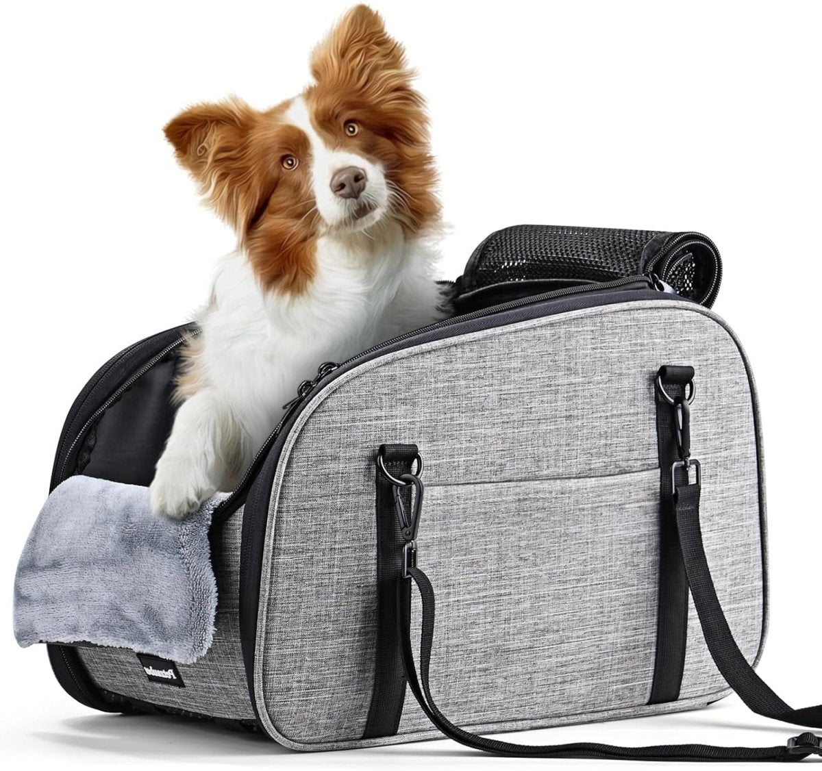 Center Console Dog Car Seat Safety Booster Bed Washable Pet Carrier - Kwikley