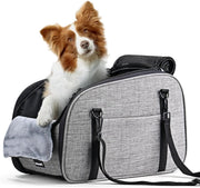 Center Console Dog Car Seat Safety Booster Bed Washable Pet Carrier - Kwikley