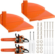 Chainsaw Wall Mount Holder 2 Pack Heavy Duty Tool Rack - Kwikley