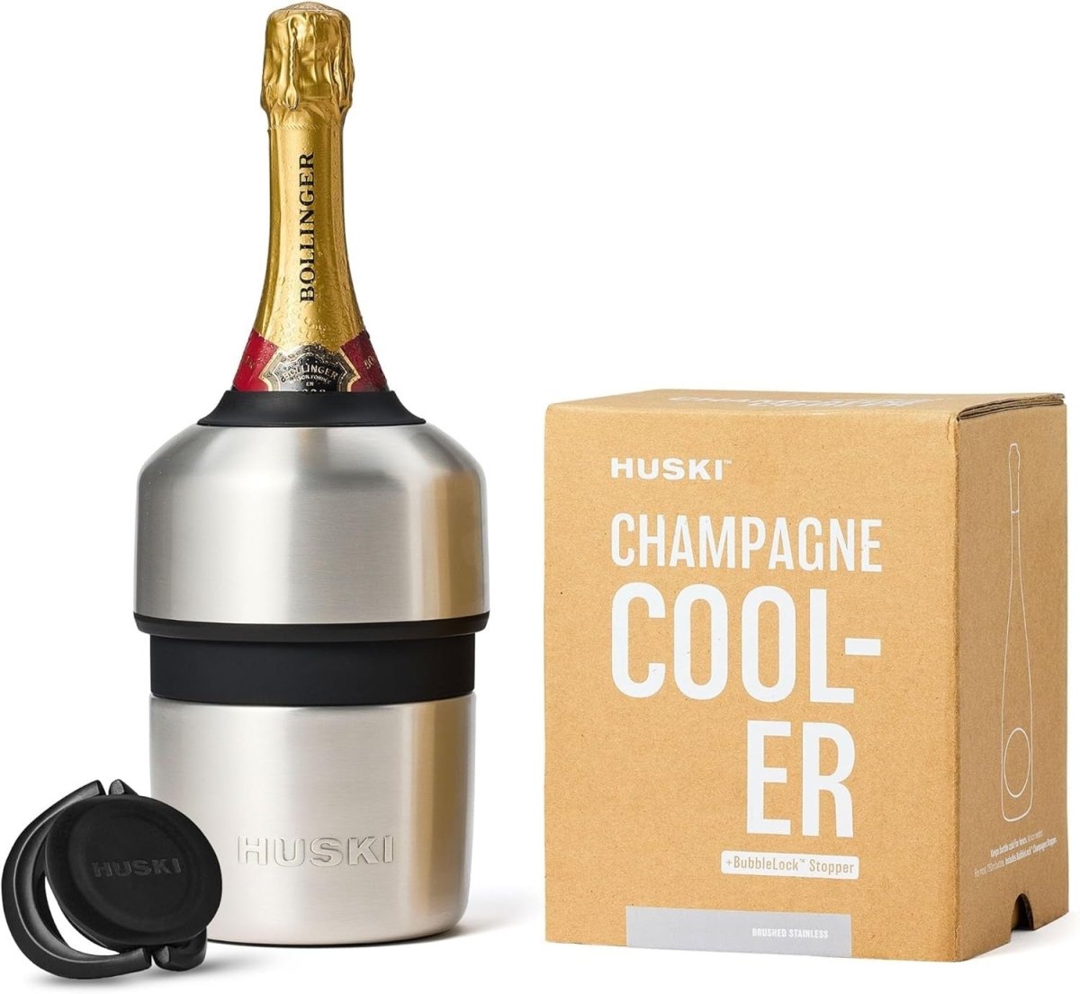 Champagne Wine Bottle Cooler Icicleless Keeps Drinks Cold 6 Hours Stainless - Kwikley