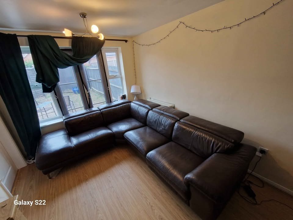 Chocolate Lush Brown Leather Corner Sofa (PTP) - Kwikley