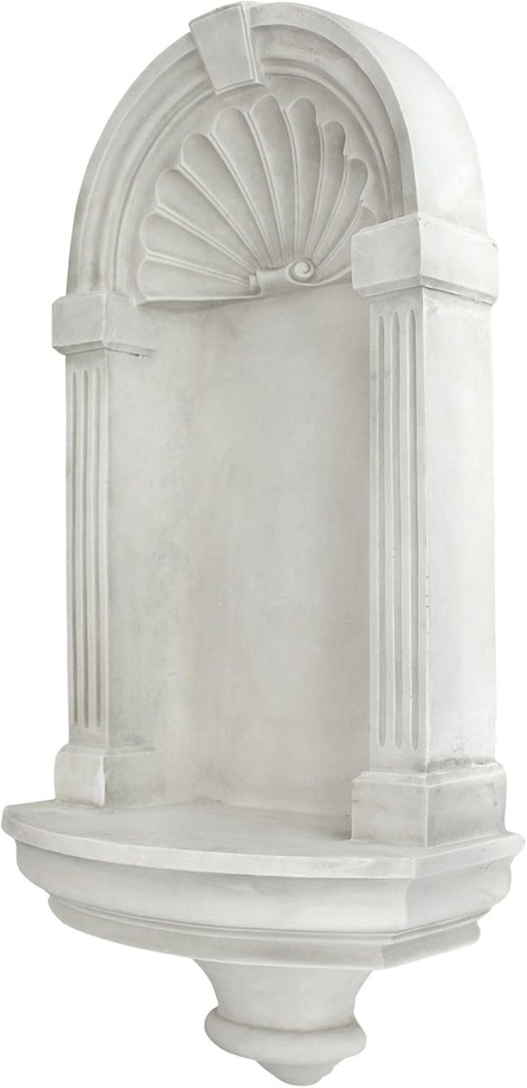 Classical Wall Niche Shelf 54.5cm Antique Stone Display Decor - Kwikley