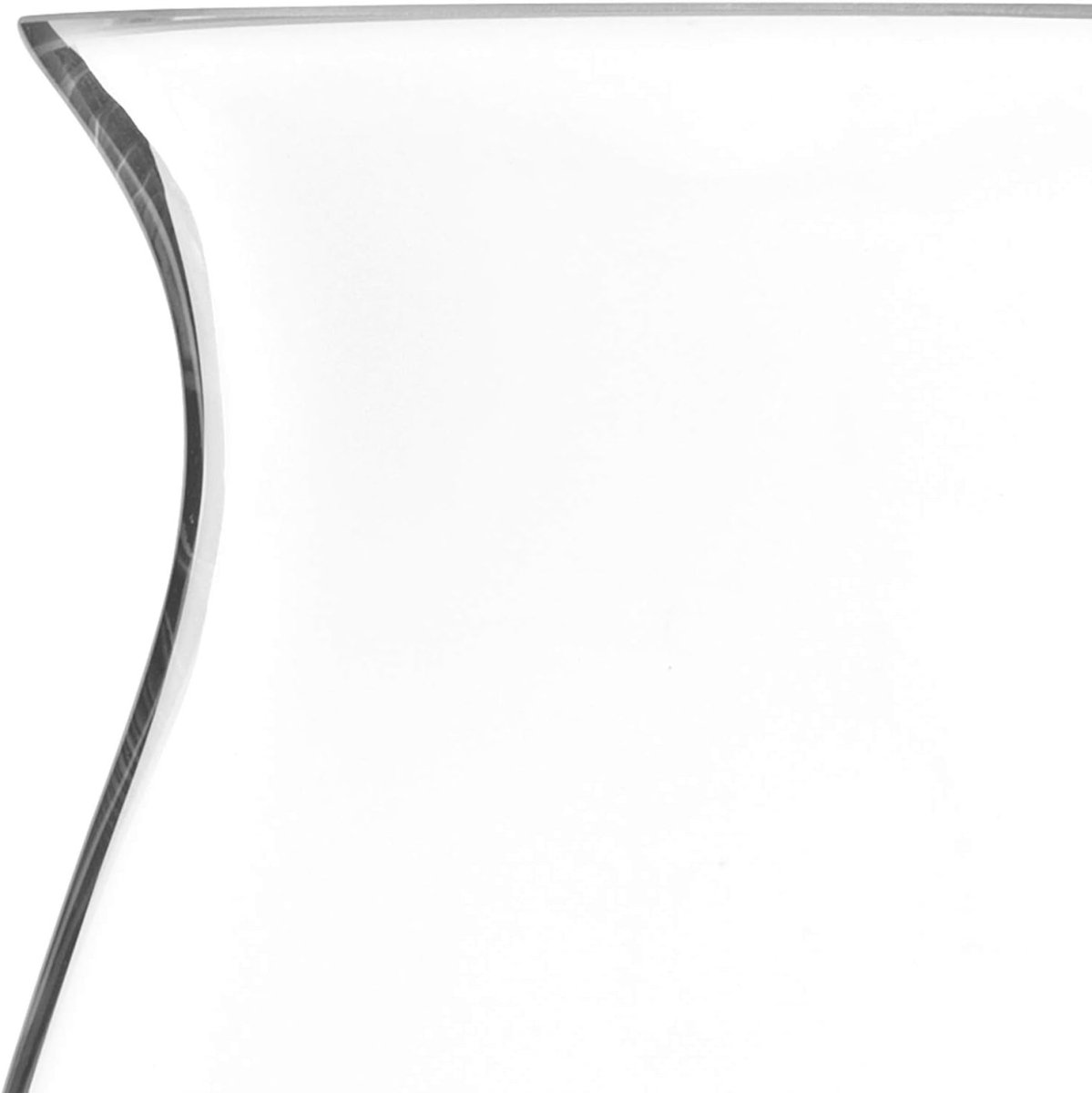 Clear Glass Flower Vase 23cm Modern Bouquet Centerpiece Home Table Décor - Kwikley