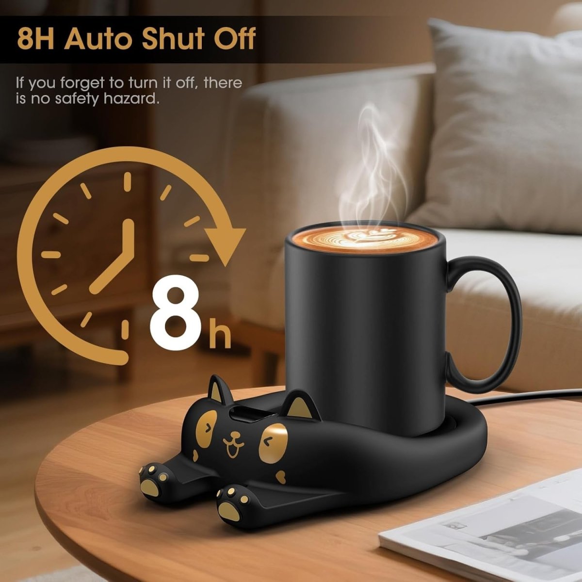 Coffee Mug Warmer 3 Temp Settings Auto Shut Desk Heater - Kwikley
