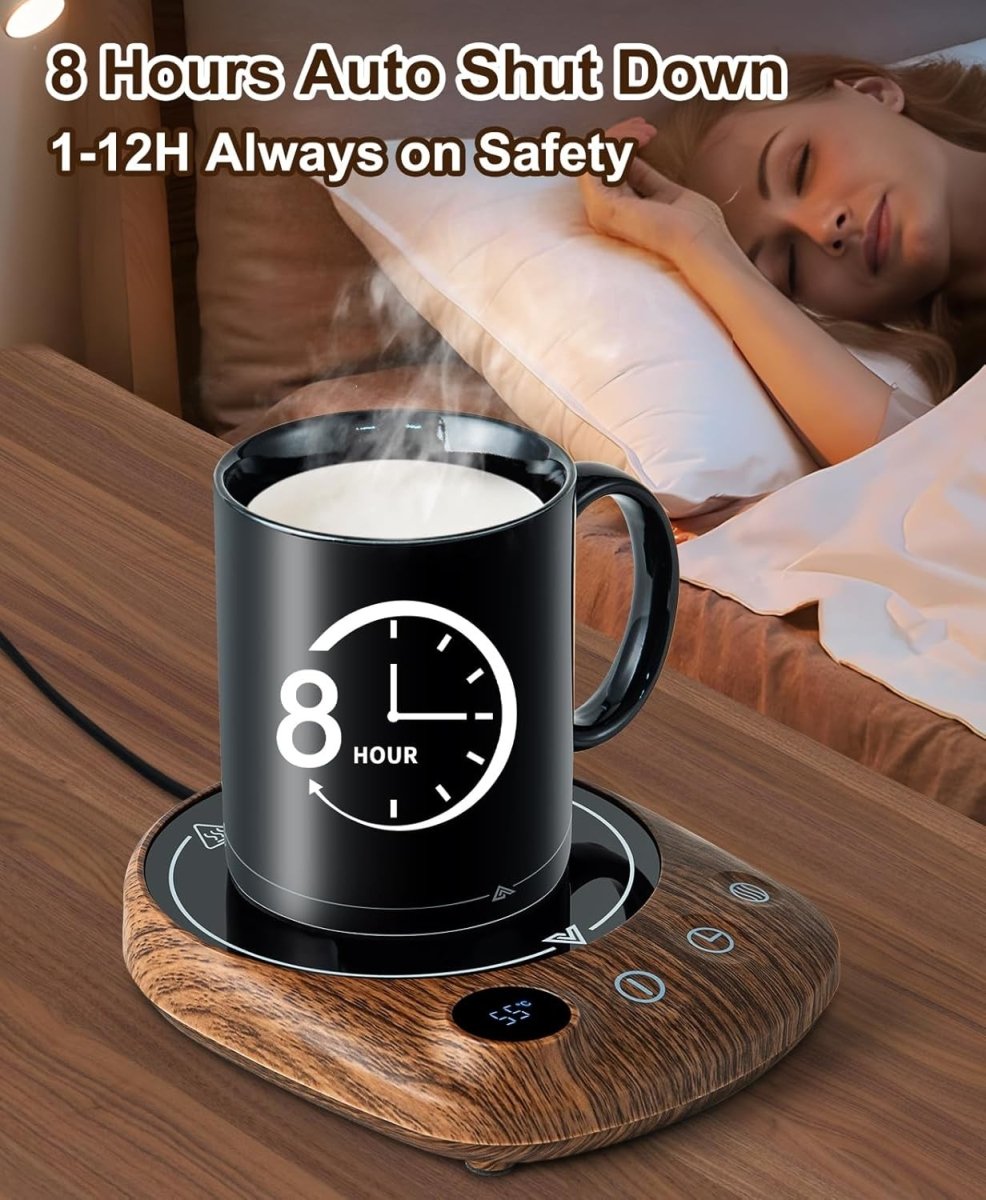 Coffee Mug Warmer 4 Temp Settings Timer Auto Shut Off - Kwikley