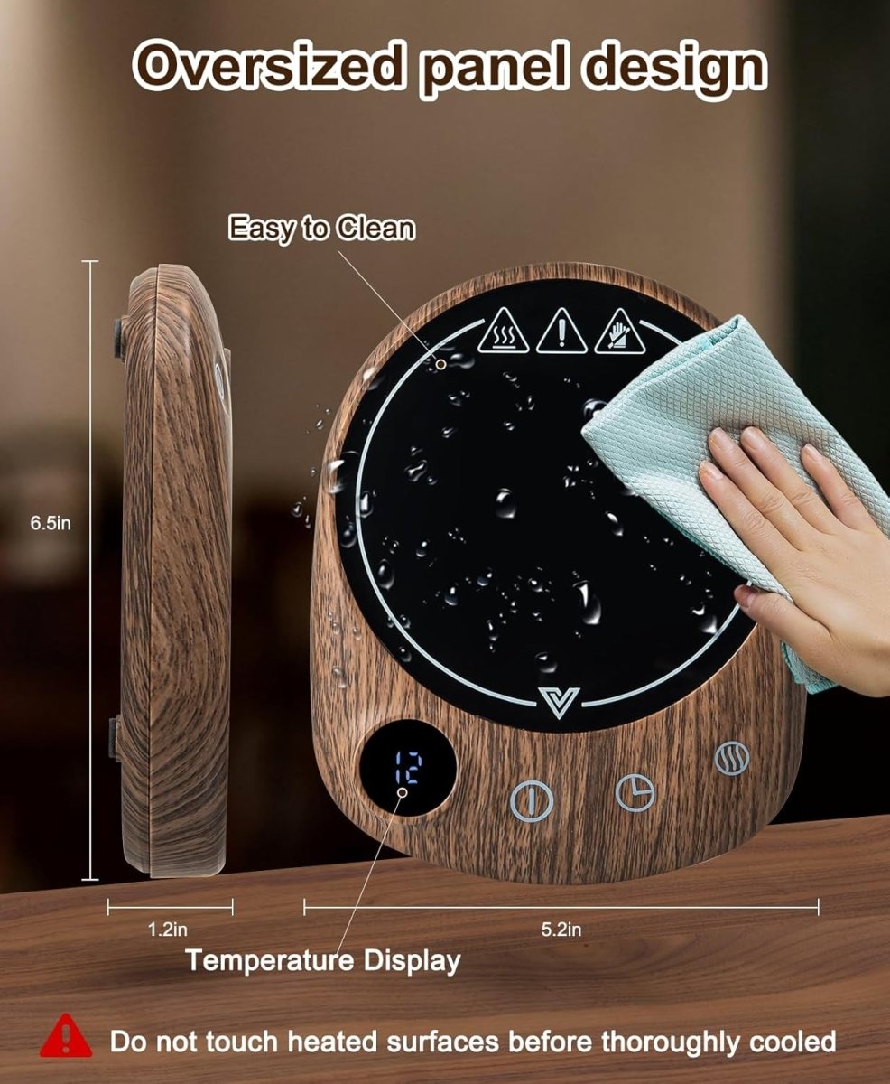 Coffee Mug Warmer 4 Temp Settings Timer Auto Shut Off - Kwikley