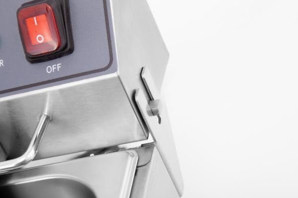 Commercial Electric Double Deep Fryer 20L Dual Tank 6000W Drain Tap Steel - Kwikley