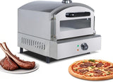 Commercial Electric Pizza Oven Stainless Steel 2000W Fast Heating