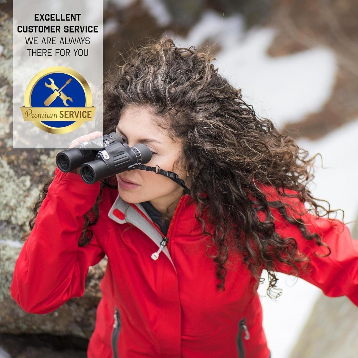 Compact 8x24 HD Binoculars Waterproof Lightweight Hiking Climbing Birdwatching - Kwikley