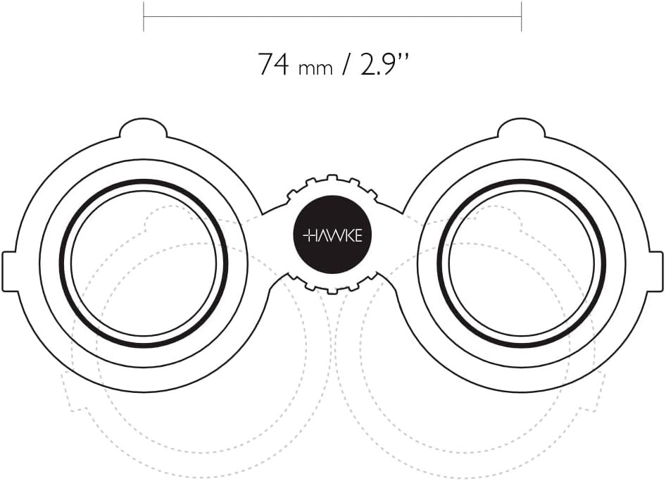 Compact 8x25 ED Binoculars Lightweight Waterproof HD Travel & Outdoors - Kwikley