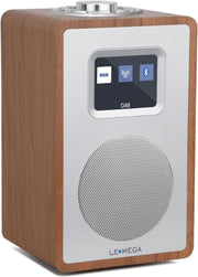 Compact DAB DAB+ FM Radio with Bluetooth, Colour Screen & Dual Alarm - Kwikley