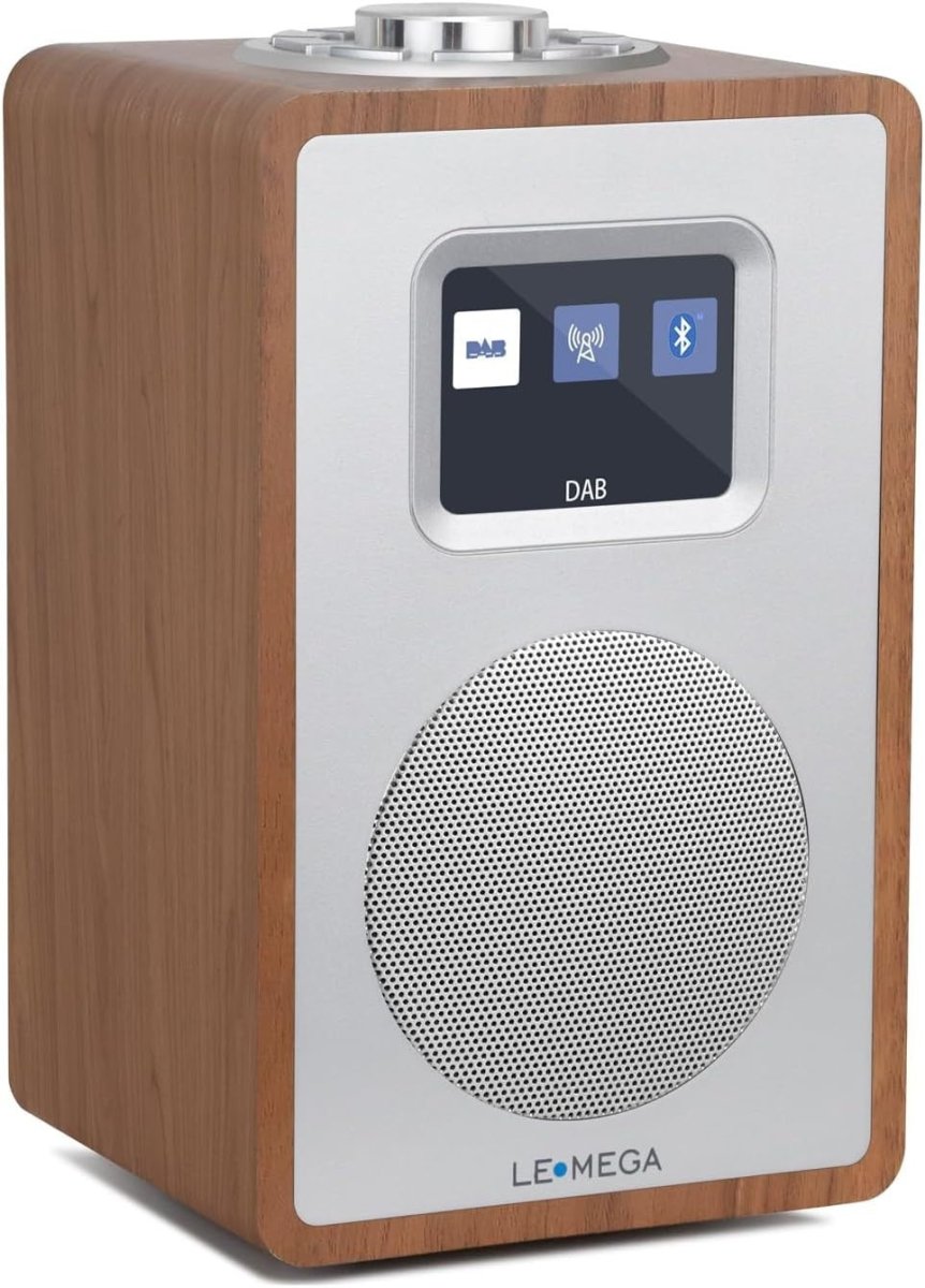 Compact DAB DAB+ FM Radio with Bluetooth, Colour Screen & Dual Alarm - Kwikley