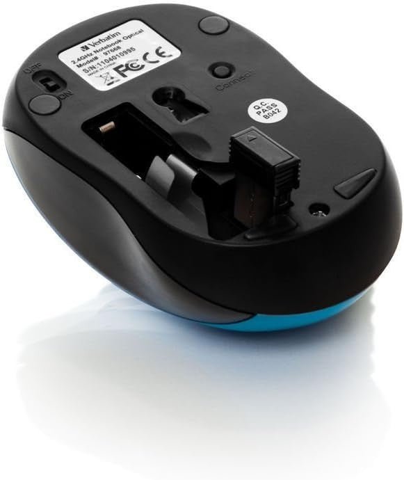 Compact Wireless Mouse 2.4GHz 1600 DPI Nano USB PC Mac - Kwikley